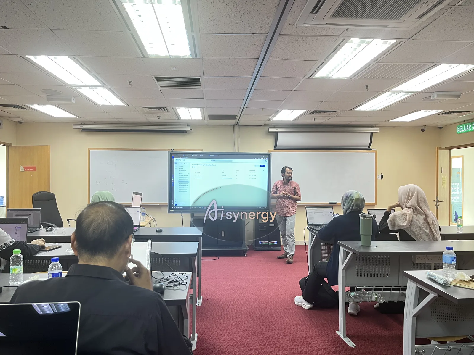 Training session delivered in a client’s own training room